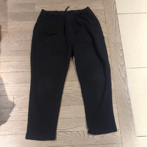 Emporio Armani Black Stretch Waist Joggers - Size 40R 50 EU M Great Condition - Picture 1 of 6
